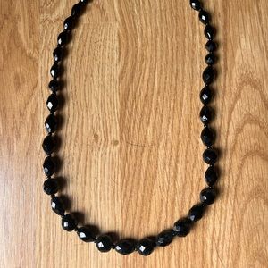 Black stone necklace